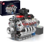 مجموعه موتور V8 Mould King 10171 | کیت 487 قطعه