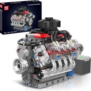 مجموعه موتور V8 Mould King 10171 | کیت 487 قطعه