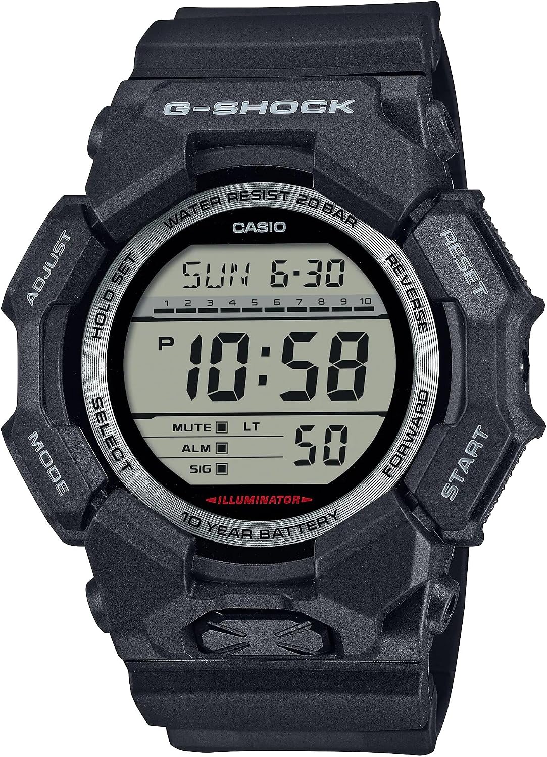 ساعت کاسیو جیشاک مردانه GD-010-1DR | Casio G-Shock - Image 1 ساعت کاسیو جیشاک مردانه GD-010-1DR | Casio G-Shock