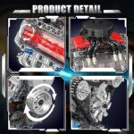 مجموعه موتور V8 Mould King 10171 | کیت 487 قطعه - Image 4