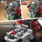 مجموعه موتور V8 مولد کینگ 10225 | Mould King 10225 V8 Engine - Image 6