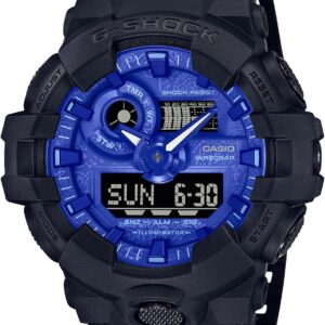 ساعت جی‌شاک 3D Ana-Digi DIAL آبی پیزلی GA700BP-1A | G-Shock