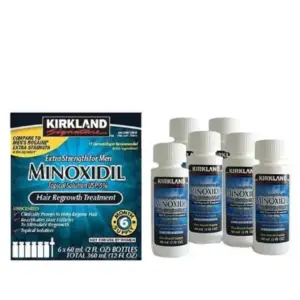 ماینوکسیدیل کرک‌لند ۶ عددی | Kirkland Signature Pack Of 6 Minoxidil Extra Strength Hair Regrowth Treatment 360ml