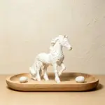 مجسمه اسب دکوری طرح نوردیک مدل پلاستیکی