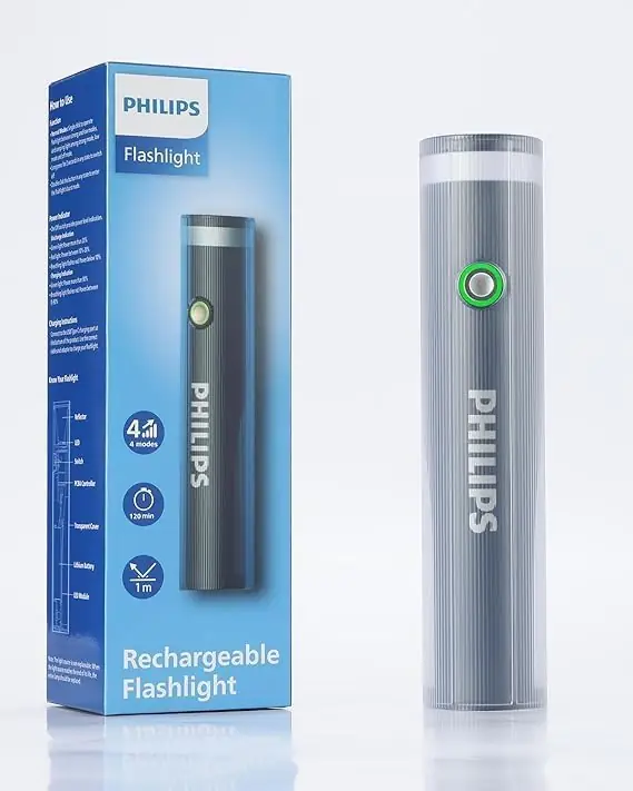 قویترین چراغقوه فیلیپس | PHILIPS FL1188 | مدل خاکستری - Image 1 قویترین چراغقوه فیلیپس | PHILIPS FL1188 | مدل خاکستری