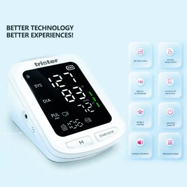 فشارسنج دیجیتال Trister TS‑300BP | مانیتور بازویی 199 حافظه