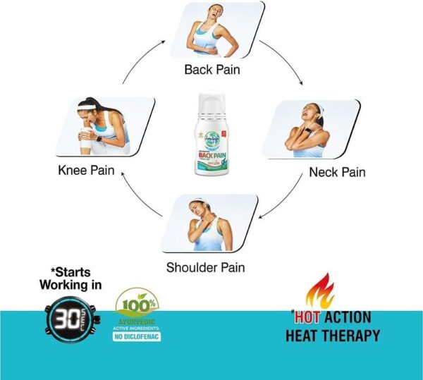 رول ضد درد کمر AMRUTANJAN | Back Pain Roll-on (2 واحد)