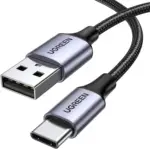 کابل تایپ C اوگرین 1 متری | UGREEN 60126 USB A به USB C فست شارژ 18W