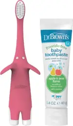 مسواک کودک دکتر براونز | Dr. Brown's Infant-to-Toddler Set صورتی فیل 1.4oz