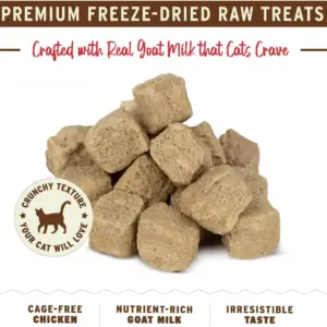 تشویقی گربه فریزدرای Primal Pet Foods | Freeze Dried Chicken GOAT Treats با شیر بز 2 اونس