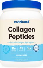 پودر پپتید کلاژن Nutricost | Collagen Hydrolysate بدون طعم 454 گرم