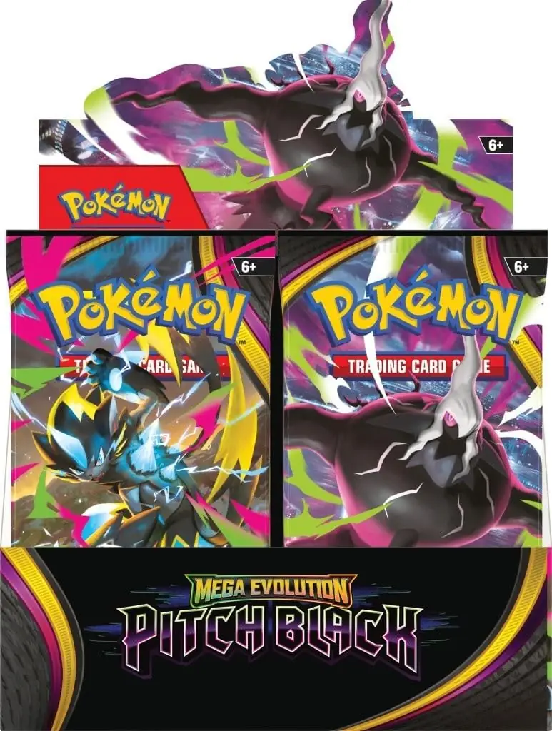 پکیج باکس پادار پوکمون | Pokemon TCG Mega Evolution Pitch Black - Image 1 پکیج باکس پادار پوکمون | Pokemon TCG Mega Evolution Pitch Black