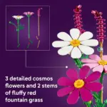 لگو بوتانیکالز Cosmos Flowers 11514 | دسته گل مصنوعی لگو