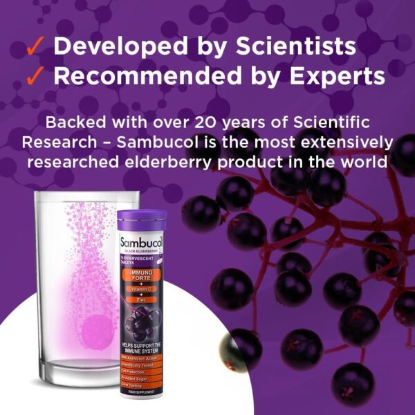 سَمبوکول ایمونوفورته قرص جوشان | Sambucol Immuno Forte Effervescent 2-Pack