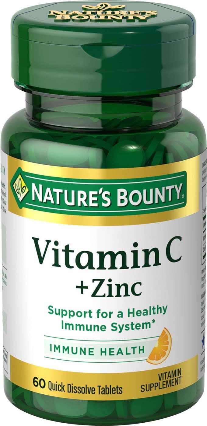 ویتامین C حل شونده سریع | Nature's Bounty + زینک - Image 1 ویتامین C حل شونده سریع | Nature's Bounty + زینک