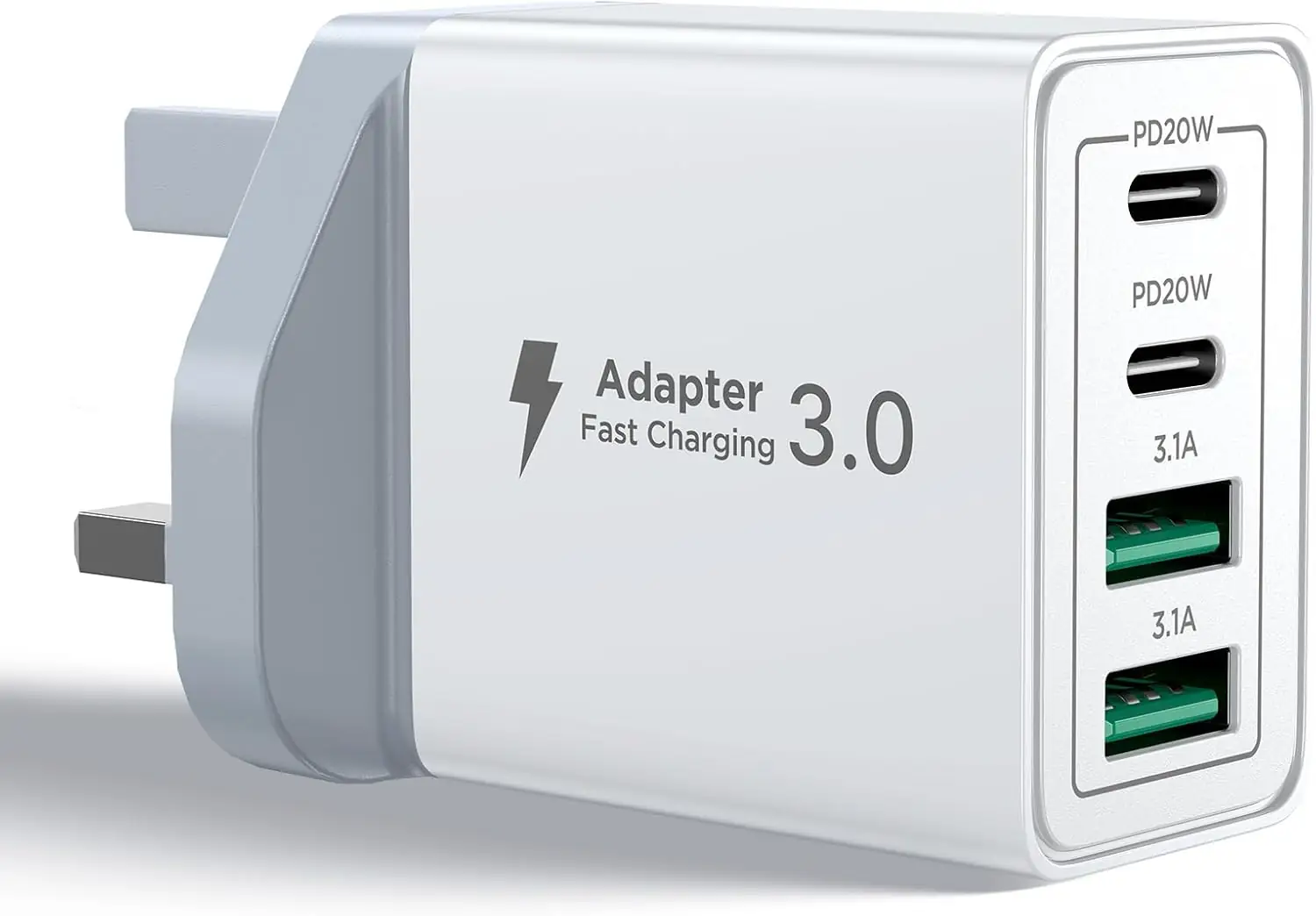 شارژر دیواری Aioneus USB C PD 40W 4 پورت | مدل RE-PD3504 - Image 1 شارژر دیواری Aioneus USB C PD 40W 4 پورت | مدل RE-PD3504
