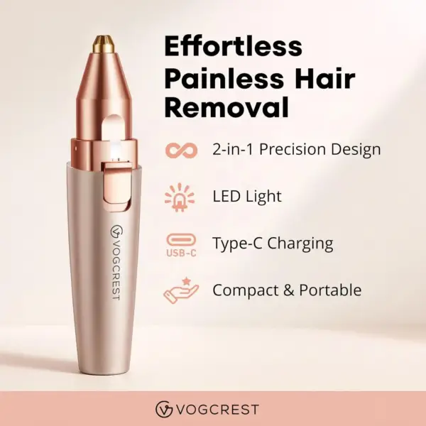 اصلاح ابرو و موهای صورت شارژی VG VOGCREST مدل VG-102 | تیغ 2 در 1