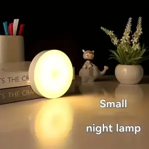 چراغ خواب LED گرد شارژی USB با نور گرم/سرد و تنظیم روشنایی