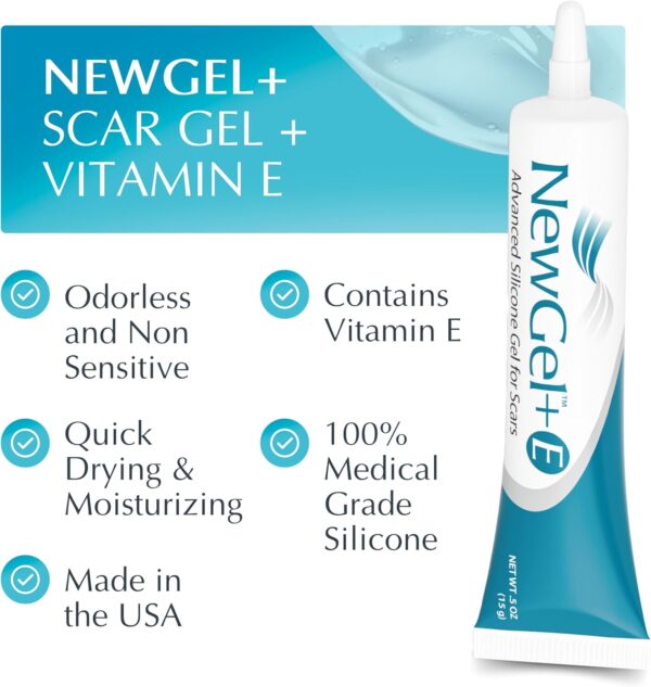 ژل سیلیکونی نیوگل پلاس E | NewGel+E Advanced Silicone Gel برای اسکار - 15 گرم