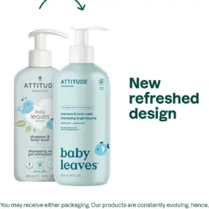 شامپو بچه 2در1 Attitude | Attitude Baby Leaves Natural Shampoo - Night | شیر بادام 473ml
