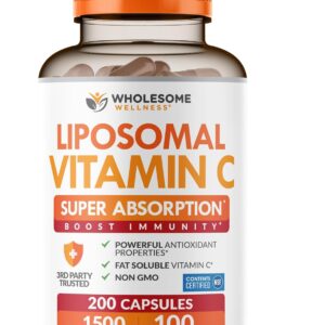 ویتامین C لیپوزومال 1500mg واتلسنولنس | Wholesome Wellness | کپسول 200 عددی