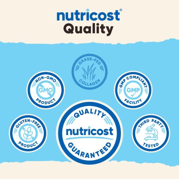 پودر پپتید کلاژن Nutricost | Collagen Hydrolysate بدون طعم 454 گرم
