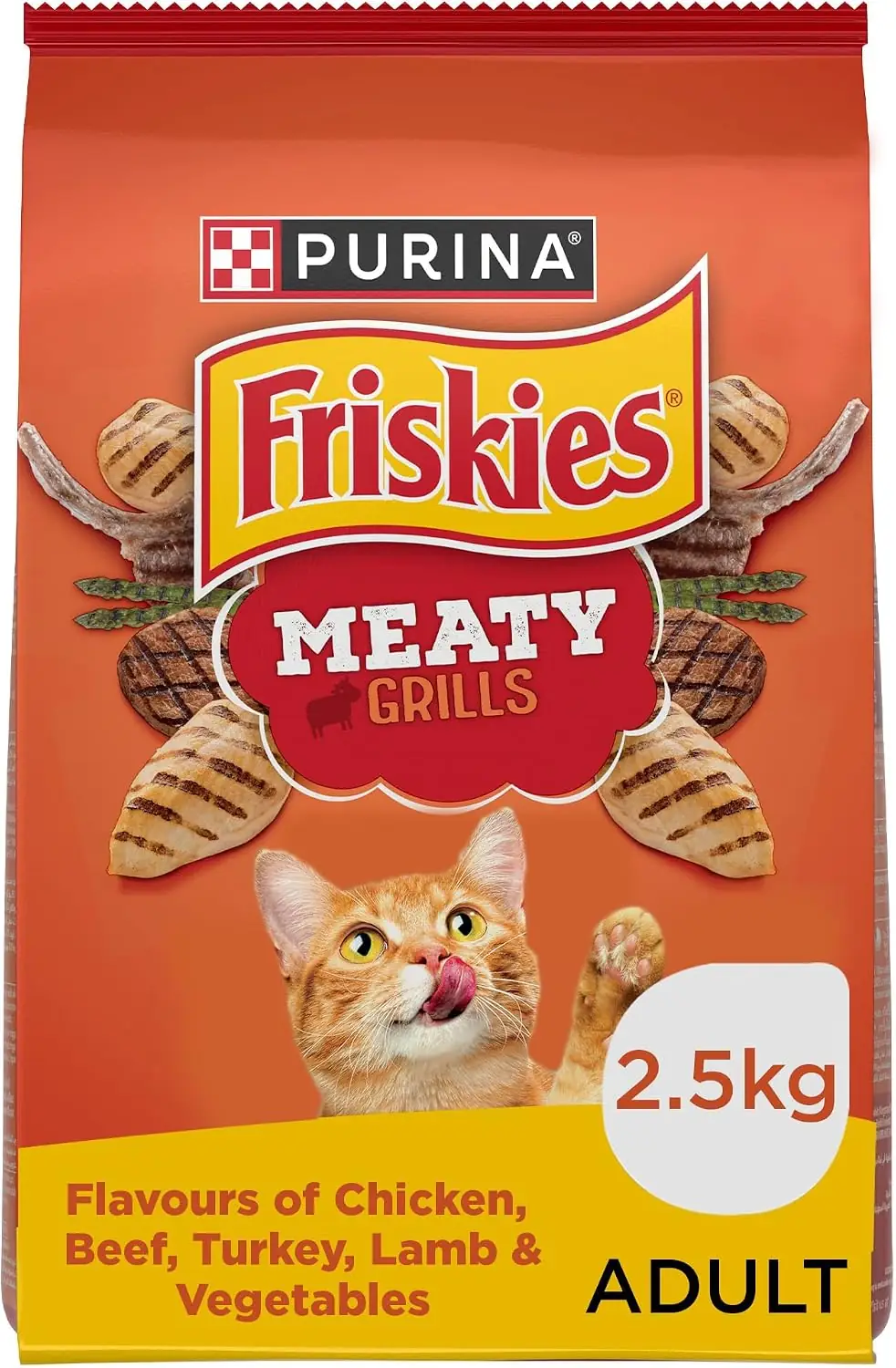 غذای گربه پاته Purina Friskies Meaty Grill 2.5kg | میتی گرِل - Image 1 غذای گربه پاته Purina Friskies Meaty Grill 2.5kg | میتی گرِل
