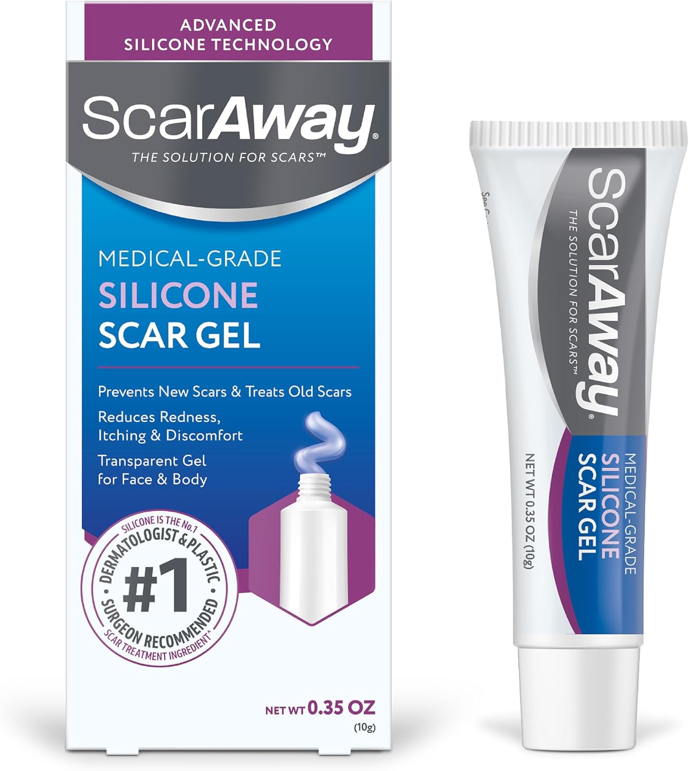 ژل سیلیکونی اسکاراوی ScarAway | ژل بهبود اسکار (10 گرم) - Image 1 ژل سیلیکونی اسکاراوی ScarAway | ژل بهبود اسکار (10 گرم)