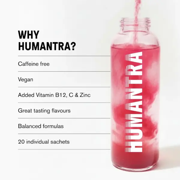 پودر الکترولیت HUMANTRA | Humantra Electrolytes Powder بلک‌چری 20 ساشه