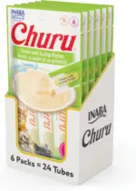 تشویقی گربه اینابا چورو مرغ بدون غلات | Inaba Churu Chicken | پوره 24 عددی