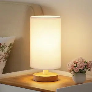 لامپ کنار تخت نئکومی Necomi | Necomi Bedside Table Lamp با پایه چوبی