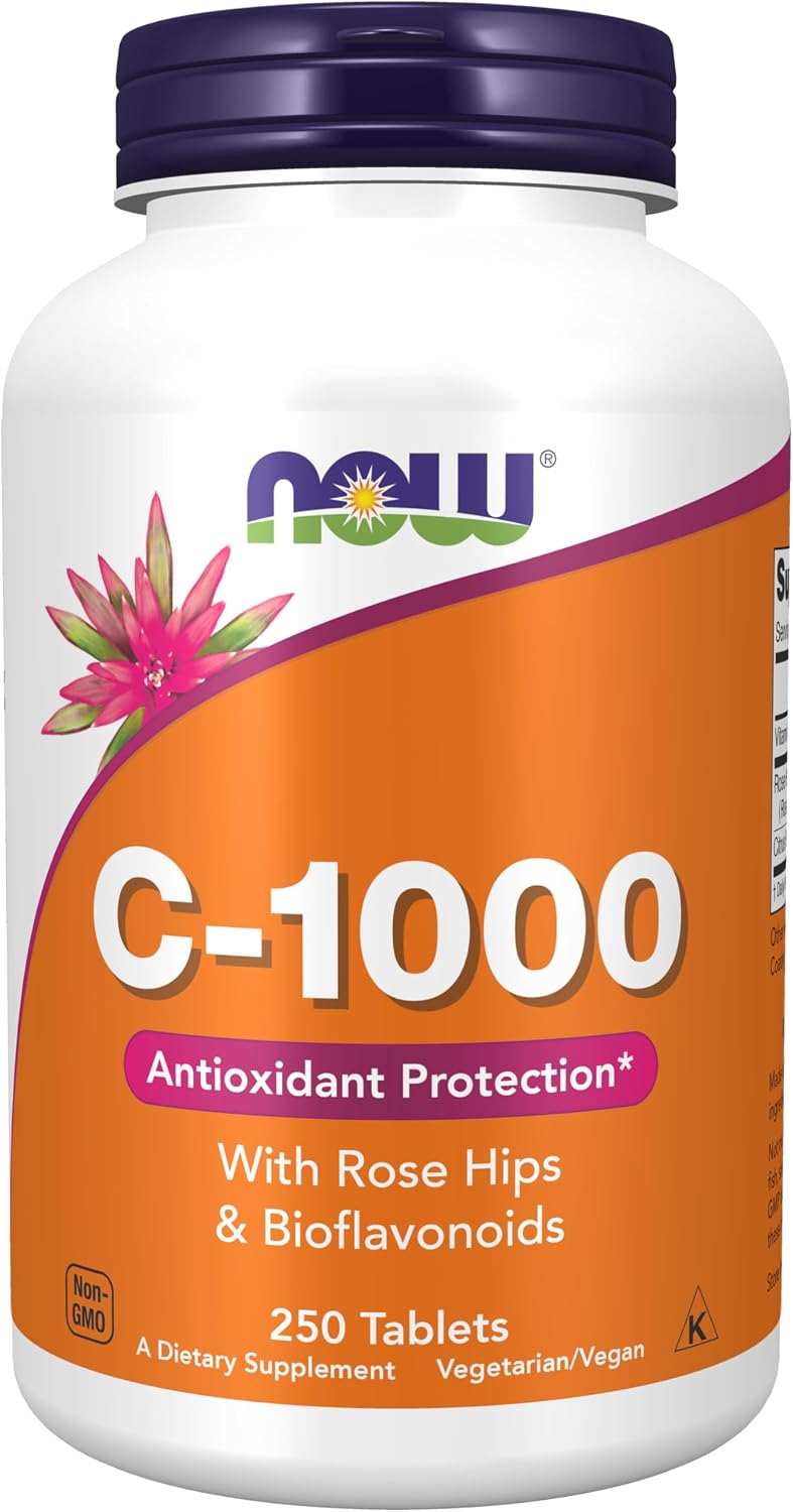 ویتامین C 1000 نوو فودز | NOW Vitamin C-1000 رز هیپ | 250 قرص - Image 1 ویتامین C 1000 نوو فودز | NOW Vitamin C-1000 رز هیپ | 250 قرص