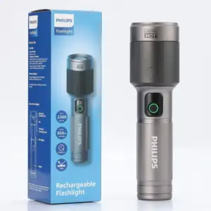 چراغ قوه فیلیپس 4500mAh | PHILIPS SFL5101 2000LM زوم تلسکوپی