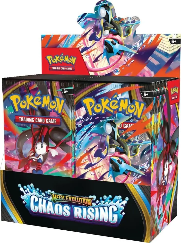 پوکمون تی سی جی Mega Evolution—Chaos Rising | دیسپلی 36 پاکت بوستر - Image 1 پوکمون تی سی جی Mega Evolution—Chaos Rising | دیسپلی 36 پاکت بوستر