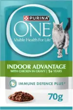 غذای مرطوب گربه بالغ Purina One | مرغ داخل‌خانه (70g x 12)