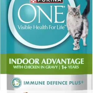 غذای مرطوب گربه بالغ Purina One | مرغ داخل‌خانه (70g x 12)