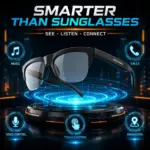 عینک هوشمند بلوتوث 5.4 | Smart Glasses aishini مدل SMARTGLASS1