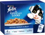 غذای مرطوب گربه پورینا فلیکس | Purina Felix Doubly Delicious Ocean Menu (85g x 12)