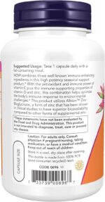 Now Foods C-1000 | C-1000 با زینک و ویتامین D3 | 100 کپسول گیاهی