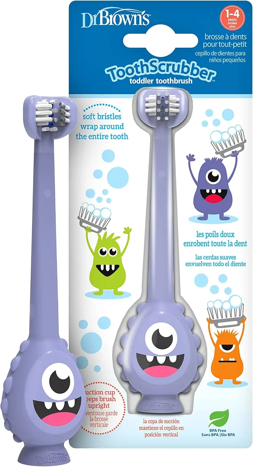 مسواک کودک دکتر براون ToothScrubber | Dr. Brown's مدل HG094 - Image 1 مسواک کودک دکتر براون ToothScrubber | Dr. Brown's مدل HG094