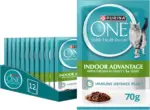 غذای مرطوب گربه بالغ Purina One | مرغ داخل‌خانه (70g x 12)