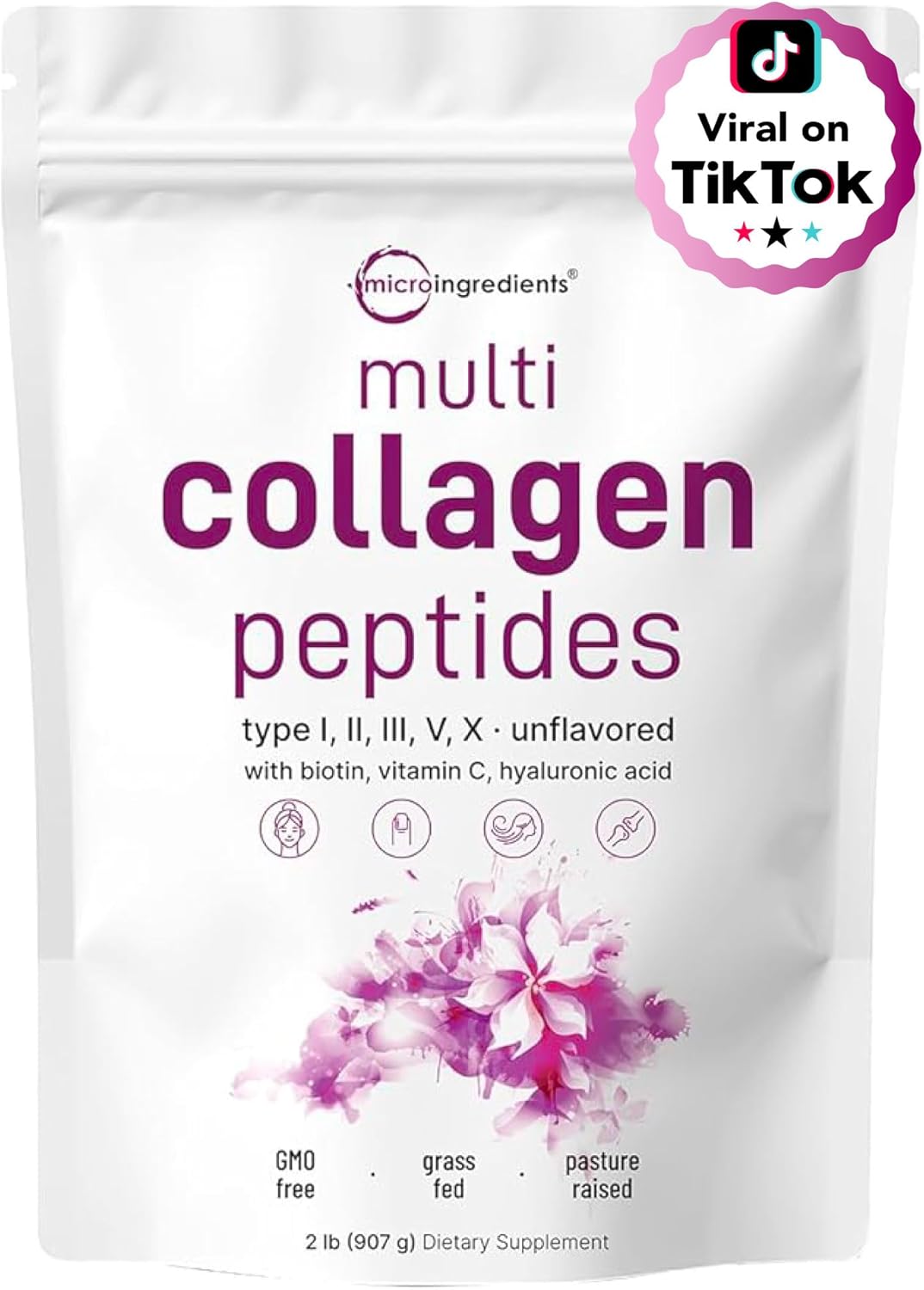 پودر پپتید کلاژن چندگانه میکرو اینجردینتس | Micro Ingredients Multi Collagen Peptides - Image 1 پودر پپتید کلاژن چندگانه میکرو اینجردینتس | Micro Ingredients Multi Collagen Peptides