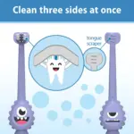 مسواک کودک دکتر براون ToothScrubber | Dr. Brown's مدل HG094