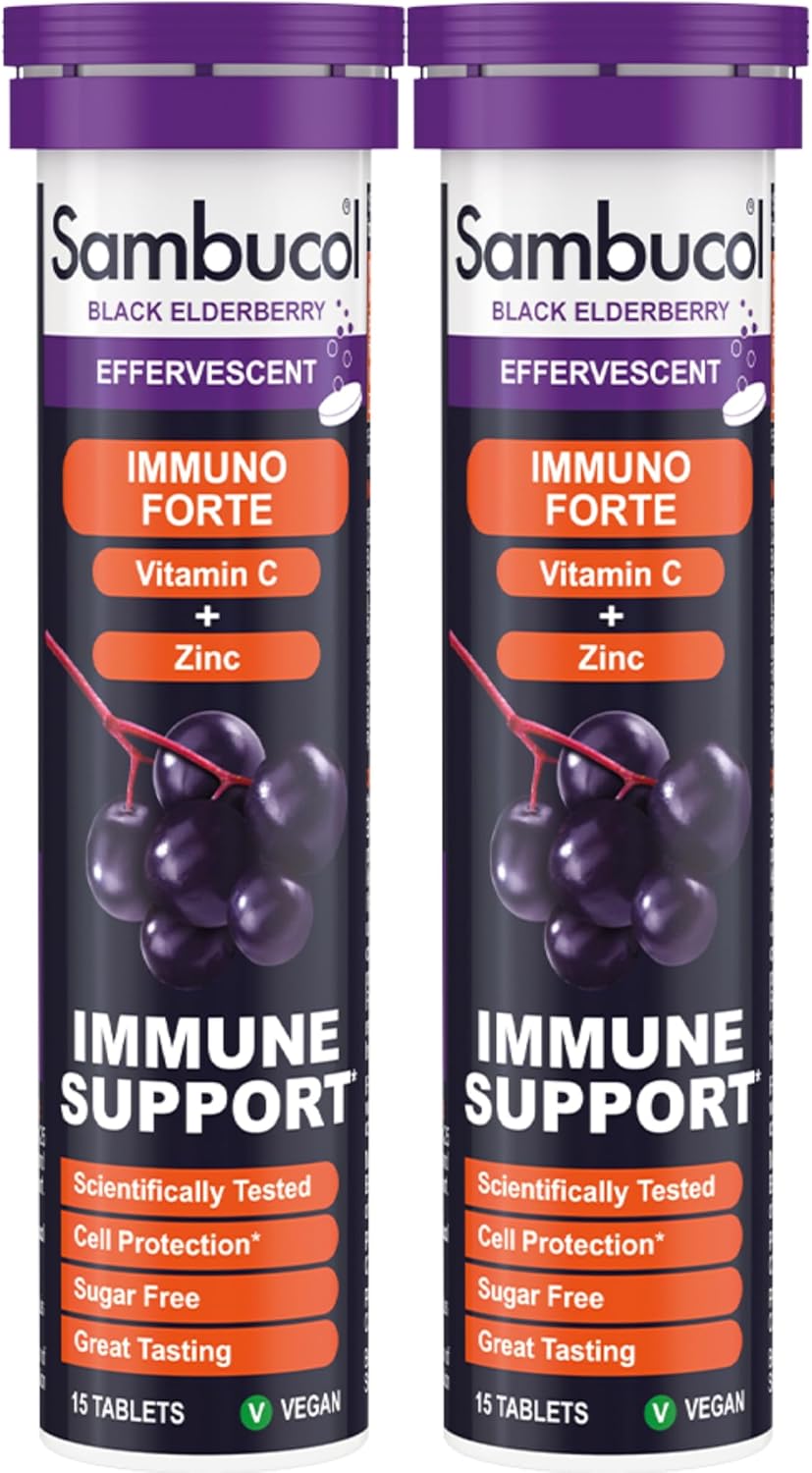 سَمبوکول ایمونوفورته قرص جوشان | Sambucol Immuno Forte Effervescent 2-Pack - Image 1 سَمبوکول ایمونوفورته قرص جوشان | Sambucol Immuno Forte Effervescent 2-Pack