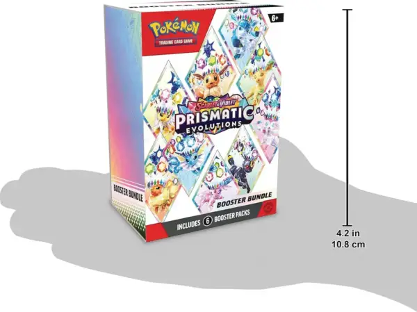 پک باندل کارت پوکمون پرزماتیک اوج | Pokémon TCG: Scarlet & Violet—Prismatic Evolutions