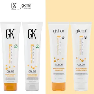 شامپو و نرم‌کننده کراتین گلوبال GK هیرب | GK HAIR ست 100ml