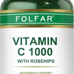 ویتامین C فلفار 1000mg | Folfar با عصاره گل رز | 120 قرص