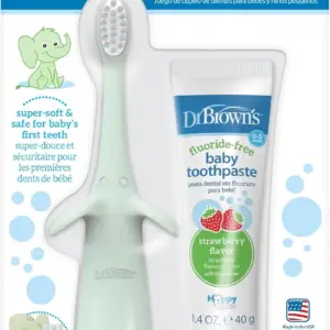 ست مسواک تمرینی نوزاد تا نوپا Dr. Brown's | Mint Elephant