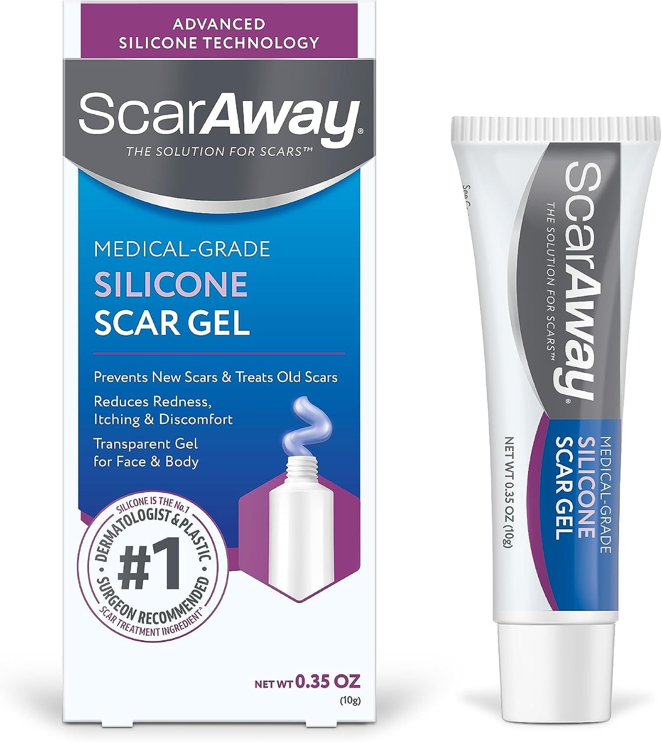 ژل کاهش اسکار اسکاراوی | Scaraway Silicone Scar Gel 10g - Image 1 ژل کاهش اسکار اسکاراوی | Scaraway Silicone Scar Gel 10g