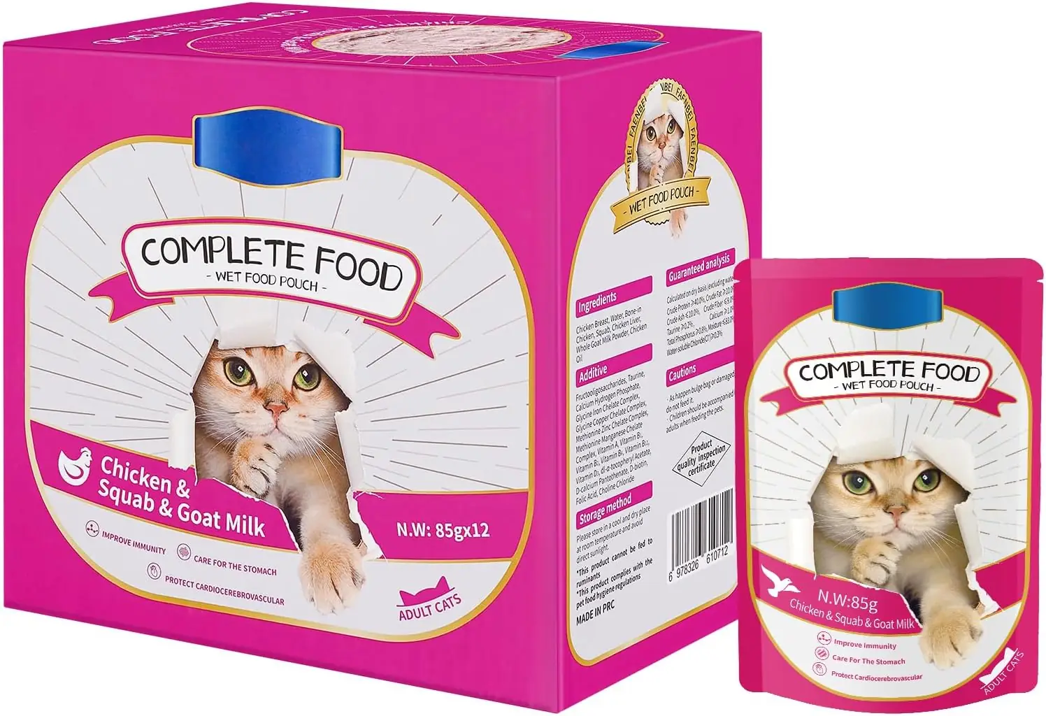 غذای مرطوب گربه SKY-TOUCH | SKY-TOUCH Cat Wet Food 12x85g - Image 1 غذای مرطوب گربه SKY-TOUCH | SKY-TOUCH Cat Wet Food 12x85g